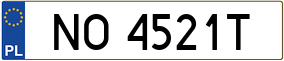 Trailer License Plate
